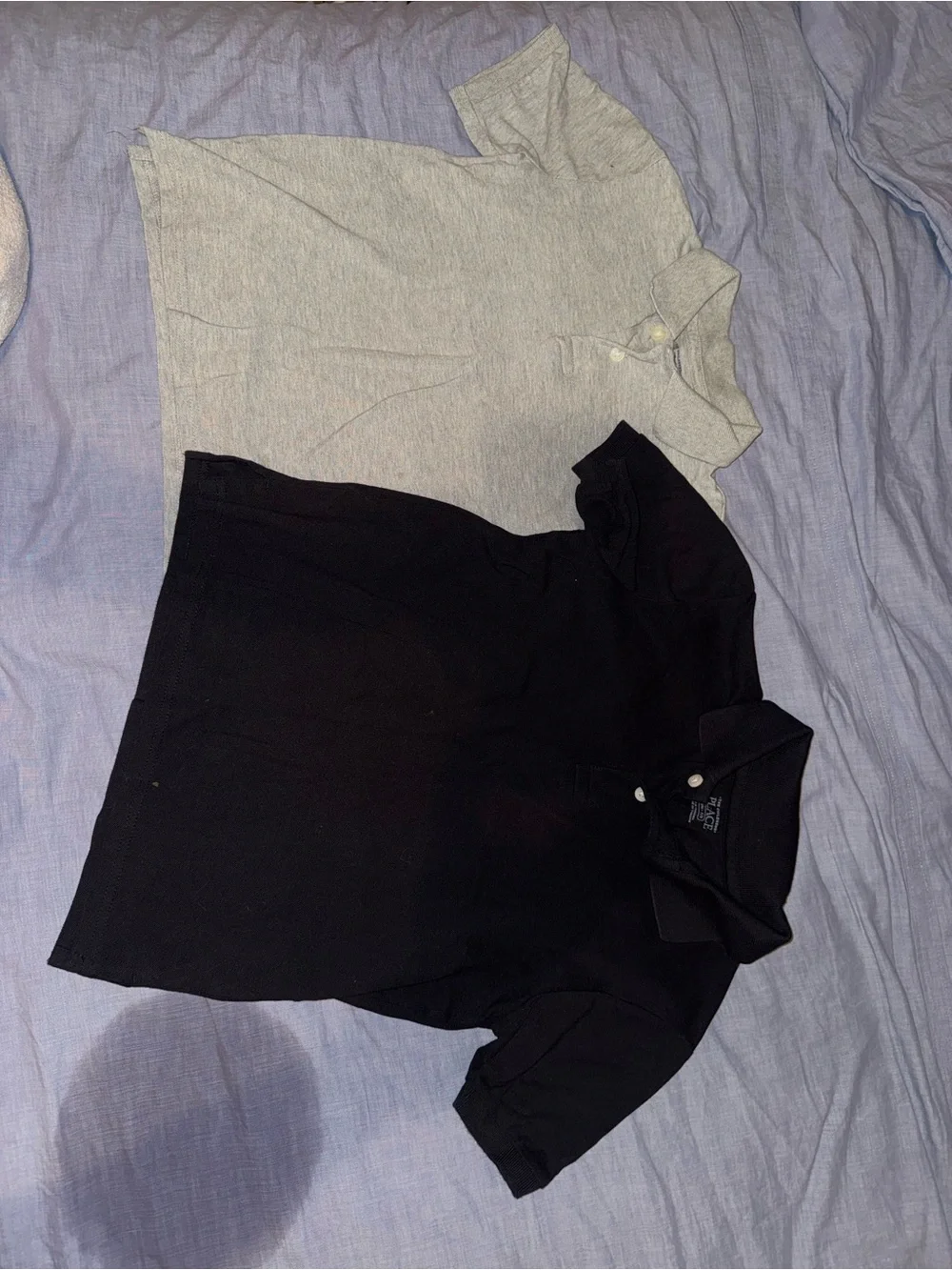 The Children's Place Kids Polo Pack - Black & Light Gray
